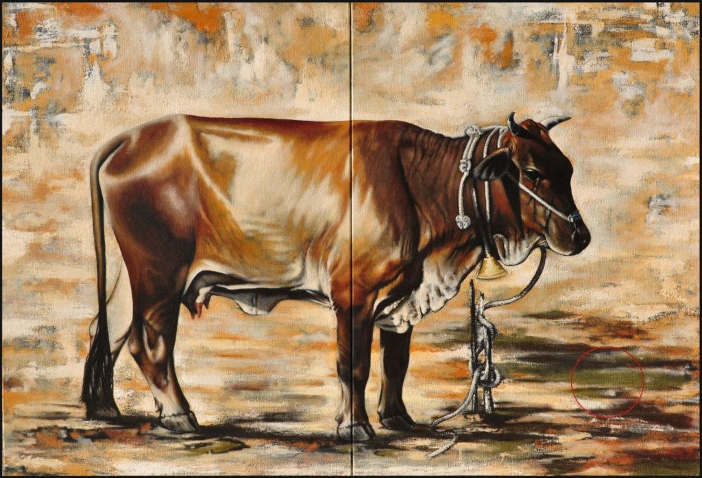 The Treaty, from George Wendell Baker’s Ox Herding Poems series, symbolizes the moment of self-acceptance after inner conflict. The ox is no longer resisted, but recognized—marking a quiet reconciliation with the self. This visual truce opens the path toward integration and peace.